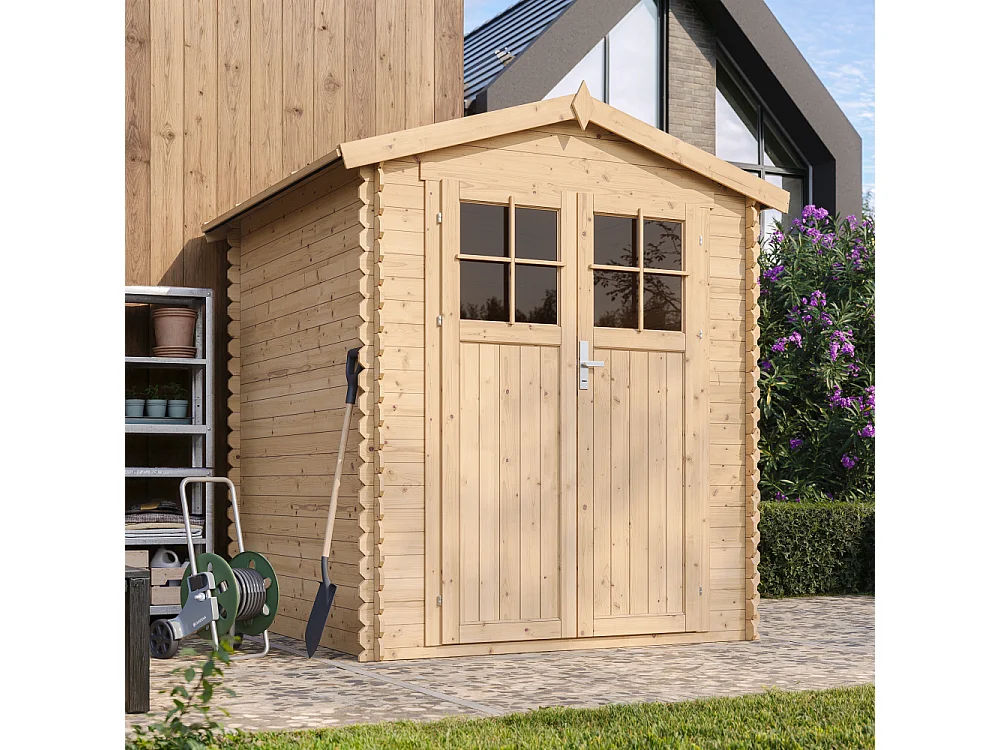 Houten tuinschuurtje zonder vloer - 2.82 m² / 196x186xH218 cm - M320F