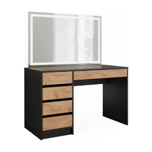 Kaptafel antraciet/gouden eik 120x55x75 sherry Kaptafel antraciet/gouden eik 120x55x75 sherry