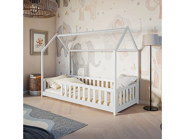 Hutbed 90x200 inclusief lattenbodem Maya Wit