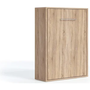 Horizontaal opklapbed met bureau licht eiken cambrian 90×190 TOULON Horizontaal opklapbed met bureau licht eiken cambrian 90×190 TOULON