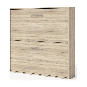Horizontaal opklapbaar stapelbed licht eiken cambrian 90×200 BIARRITZ Horizontaal opklapbaar stapelbed licht eiken cambrian 90×200 BIARRITZ