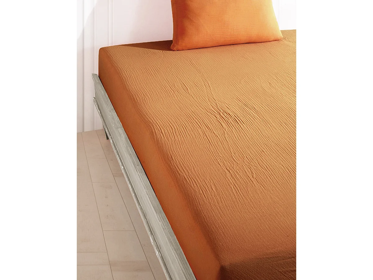 Hoeslaken 140x190 cm katoen gaas mousseline