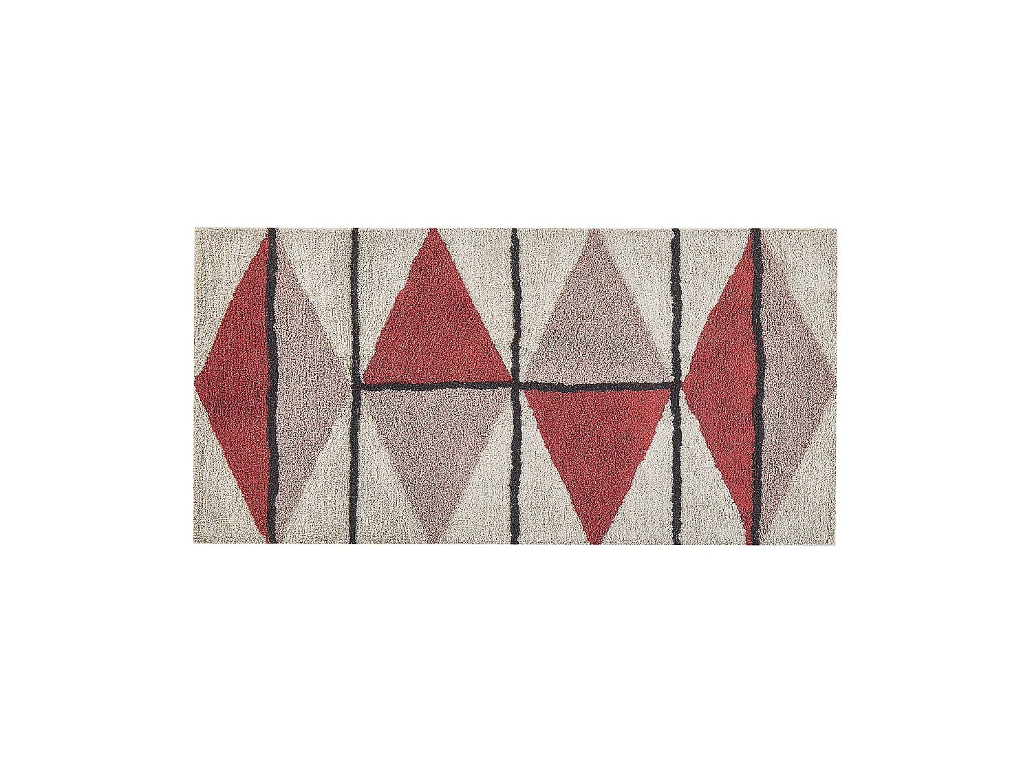 Katoenen Vloerkleed 80 x 150 cm Multicolour PURNIA