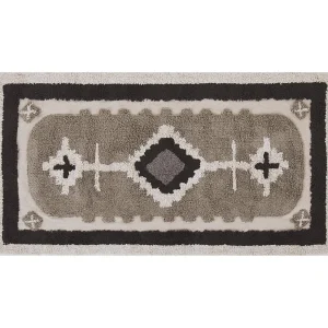 Katoenen Vloerkleed 80 x 150 cm Beige GEYVE Katoenen Vloerkleed 80 x 150 cm Beige GEYVE