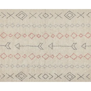 Katoenen Vloerkleed beige 140 x 200 cm DISPUR
