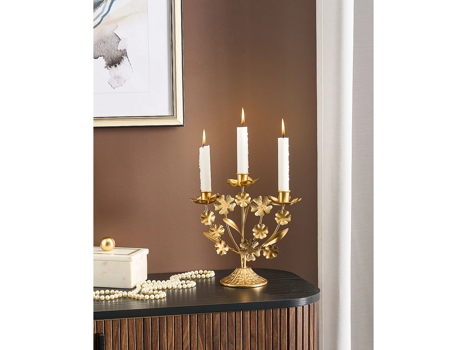 Kaarshouder RAMADA Metaal 25 cm Goud