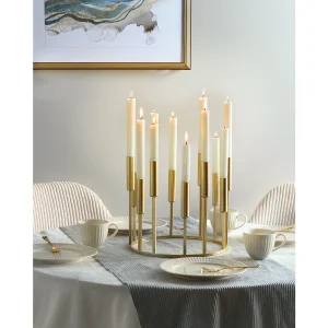 Kaarshouder TRAFARIA Metaal 26 cm Goud Kaarshouder TRAFARIA Metaal 26 cm Goud