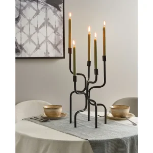 Kaarshouder PORRTELA Metaal 50 cm Zwart Kaarshouder PORRTELA Metaal 50 cm Zwart
