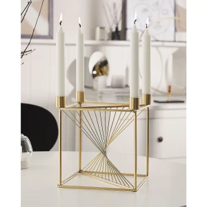 Kaarshouder MINDORO Metaal 23 cm Goud Kaarshouder MINDORO Metaal 23 cm Goud