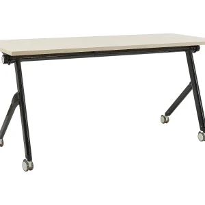 Inklapbaar bureau BENDI Lichtbruin 160 cm 60 cm met wielen Inklapbaar bureau BENDI Lichtbruin 160 cm 60 cm met wielen