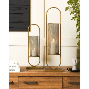 Kaarshouder BOHOL Metaal 53 cm Goud Kaarshouder BOHOL Metaal 53 cm Goud
