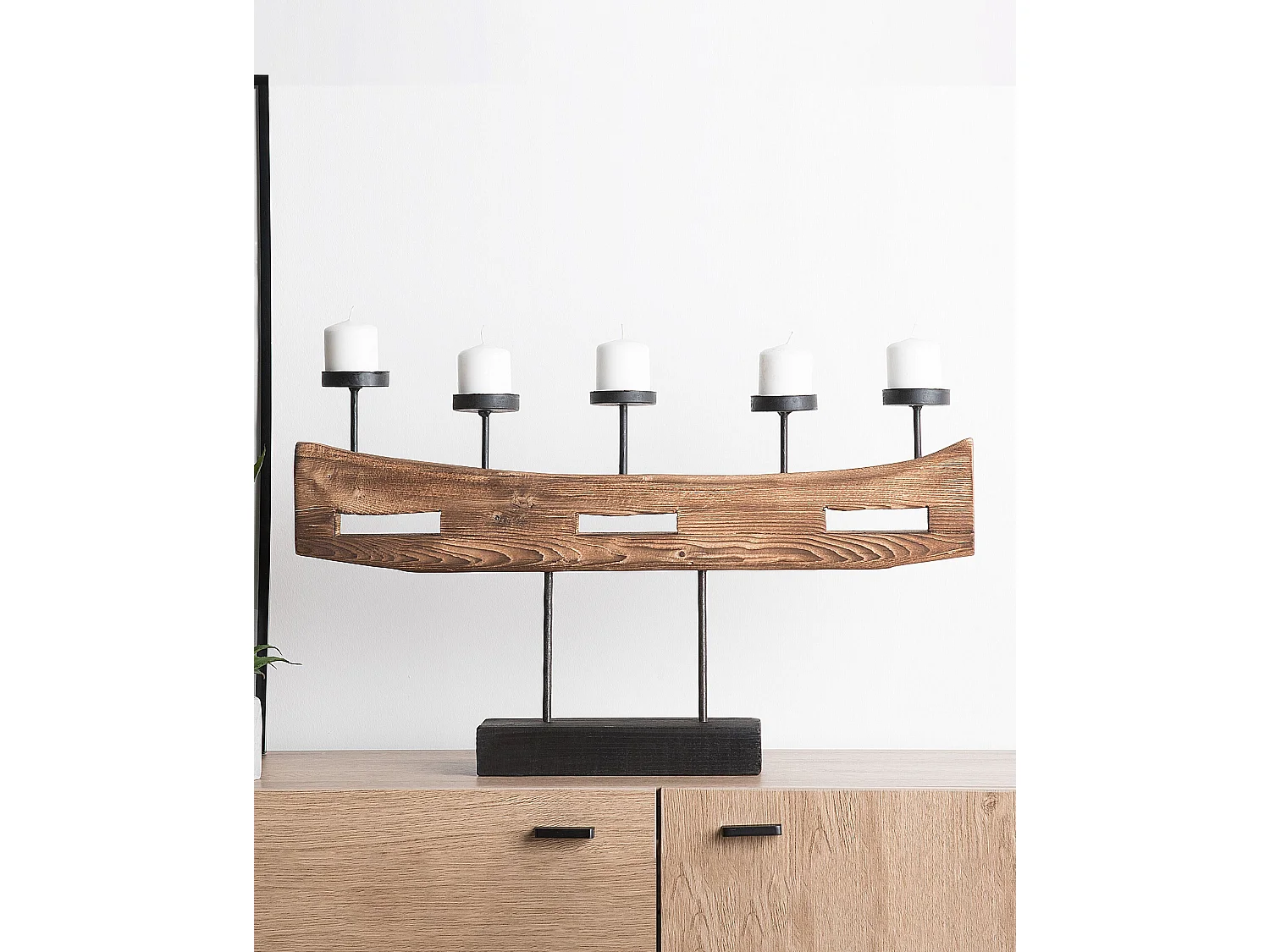 Kaarshouder GUATEMALA Hout 36 cm Bruin