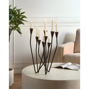Kaarshouder MATOSINHOS Metaal 54 cm Zwart Kaarshouder MATOSINHOS Metaal 54 cm Zwart