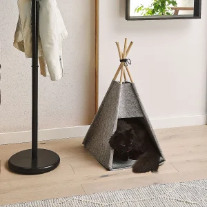 Dierenbedje ULUBEY Vilt Lichtgrijs