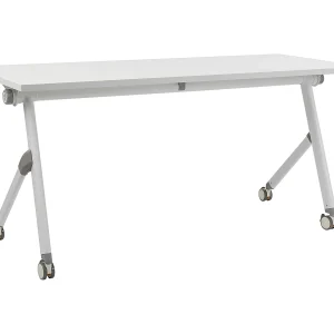 Inklapbaar bureau BENDI Wit 160 cm 60 cm met wielen Inklapbaar bureau BENDI Wit 160 cm 60 cm met wielen