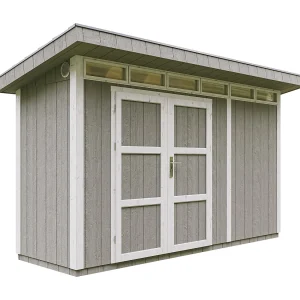 Houten tuinhuis LP SmartSide 4m2 /L161xL412xH239 cm – Timbela M902A-TUNDRA GREY