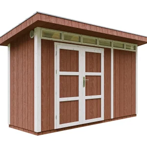 Houten tuinhuis LP SmartSide 4m2 /L161xL412xH239 cm – Timbela M902A-REDWOOD RED