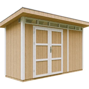 Houten tuinhuis LP SmartSide 4m2 /L161xL412xH239 cm – Timbela M902A-HARVEST HONEY