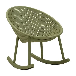 Ibiza groene schommelstoel, 66x88x80cm (zithoogte 38cm) Ibiza groene schommelstoel, 66x88x80cm (zithoogte 38cm)