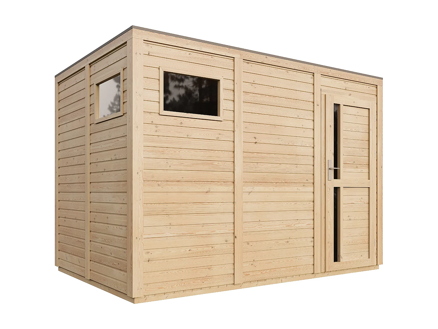 Houten tuinhuis - 6.18 m² / 202 x 306 x H210 cm - M326F1