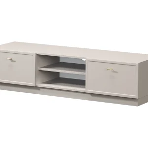 Kasjmier tv-meubel met 2 lades en gouden stippen, 150×45 cm Kasjmier tv-meubel met 2 lades en gouden stippen, 150×45 cm