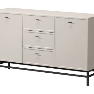 Kasjmier dressoir met 2 deuren en 3 lades met zwarte stippen, 150 x 45 cm Kasjmier dressoir met 2 deuren en 3 lades met zwarte stippen, 150 x 45 cm