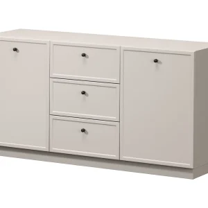 Kasjmier dressoir met 2 deuren en 3 lades met zwarte stippen, 150 x 45 cm Kasjmier dressoir met 2 deuren en 3 lades met zwarte stippen, 150 x 45 cm