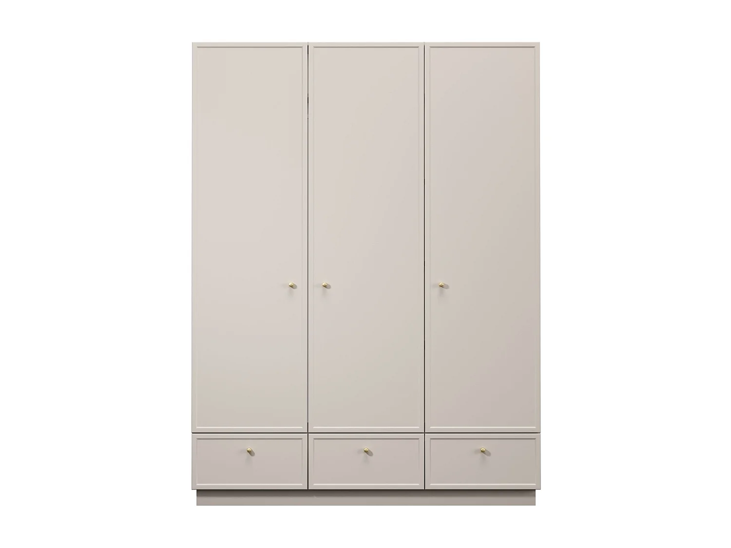 Kasjmier kledingkast met 3 deuren en 3 lades, 150 x 200 cm