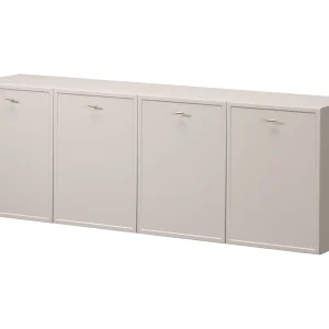 Kasjmier dressoir met 4 deuren en gouden stippen, 200×45 cm Kasjmier dressoir met 4 deuren en gouden stippen, 200×45 cm