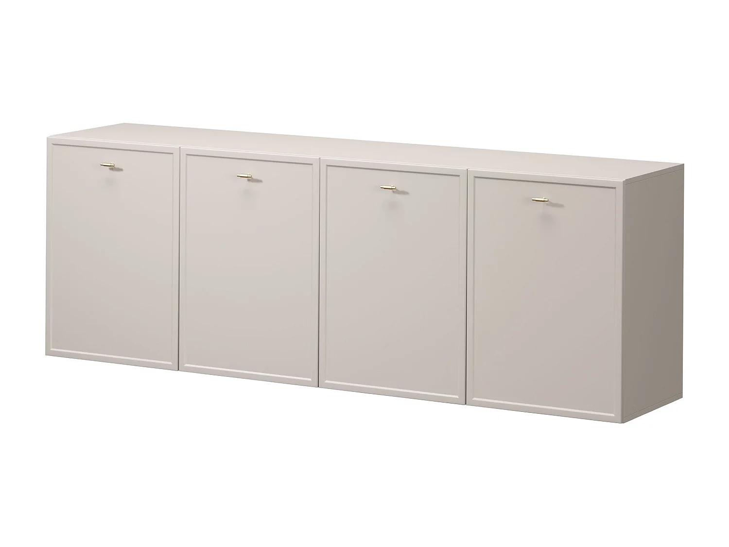Kasjmier dressoir met 4 deuren en gouden stippen, 200x45 cm