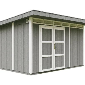 Houten tuinhuis LP SmartSide 9m2 / L412xL279xH237 cm – Timbela M904A-CAVERN STEEL Houten tuinhuis LP SmartSide 9m2 / L412xL279xH237 cm – Timbela M904A-CAVERN STEEL