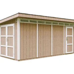 Houten tuinhuis LP SmartSide 8.52 + 2.95 m² – Timbela M905C – TERRA BROWN Houten tuinhuis LP SmartSide 8.52 + 2.95 m² – Timbela M905C – TERRA BROWN