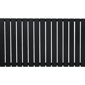 Horizontale platte design radiator – 1 kolom – zwart – 600 x 1190mm Horizontale platte design radiator – 1 kolom – zwart – 600 x 1190mm