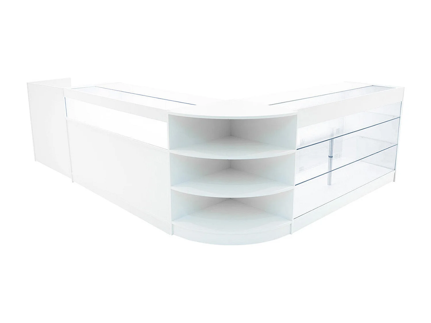 Hyperion LED Winkel Toonbank Set K1500, B1500, TB60 & LM60 - Wit