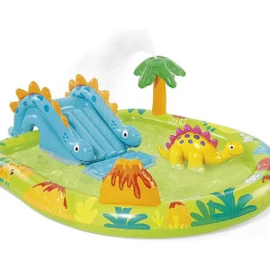 Intex Kleine Dino Opblaasbaar Speelcentrum met Watersproeier en Glijbaan – Capaciteit 143L Intex Kleine Dino Opblaasbaar Speelcentrum met Watersproeier en Glijbaan – Capaciteit 143L