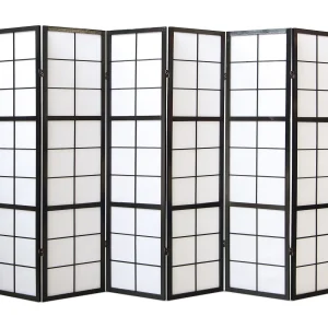 Kamerscheider 175×264×2.2 cm Zwart Shoji Kamerscheider 175×264×2.2 cm Zwart Shoji