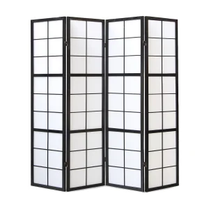 Kamerscheider 176x175x2,2 cm zwart Shoji Kamerscheider 176x175x2,2 cm zwart Shoji