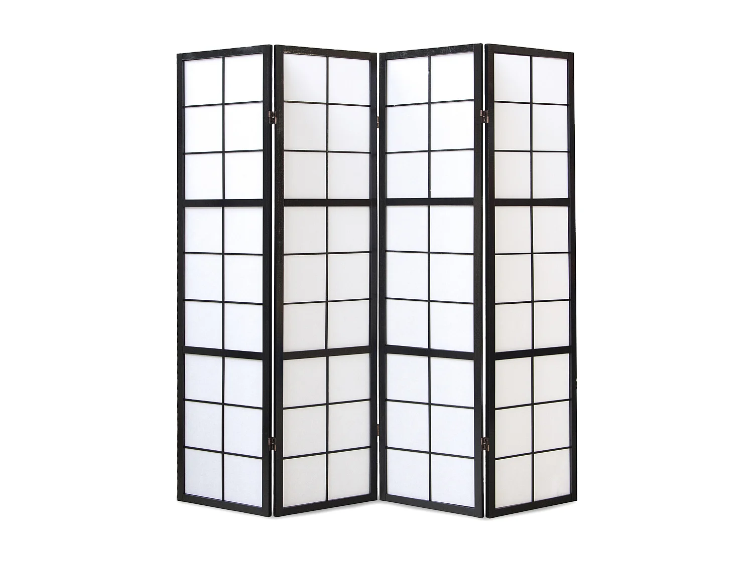 Kamerscheider 176x175x2,2 cm zwart Shoji