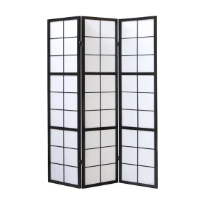 Kamerscheiding 132×2,2×175 cm Zwart Shoji Kamerscheiding 132×2,2×175 cm Zwart Shoji