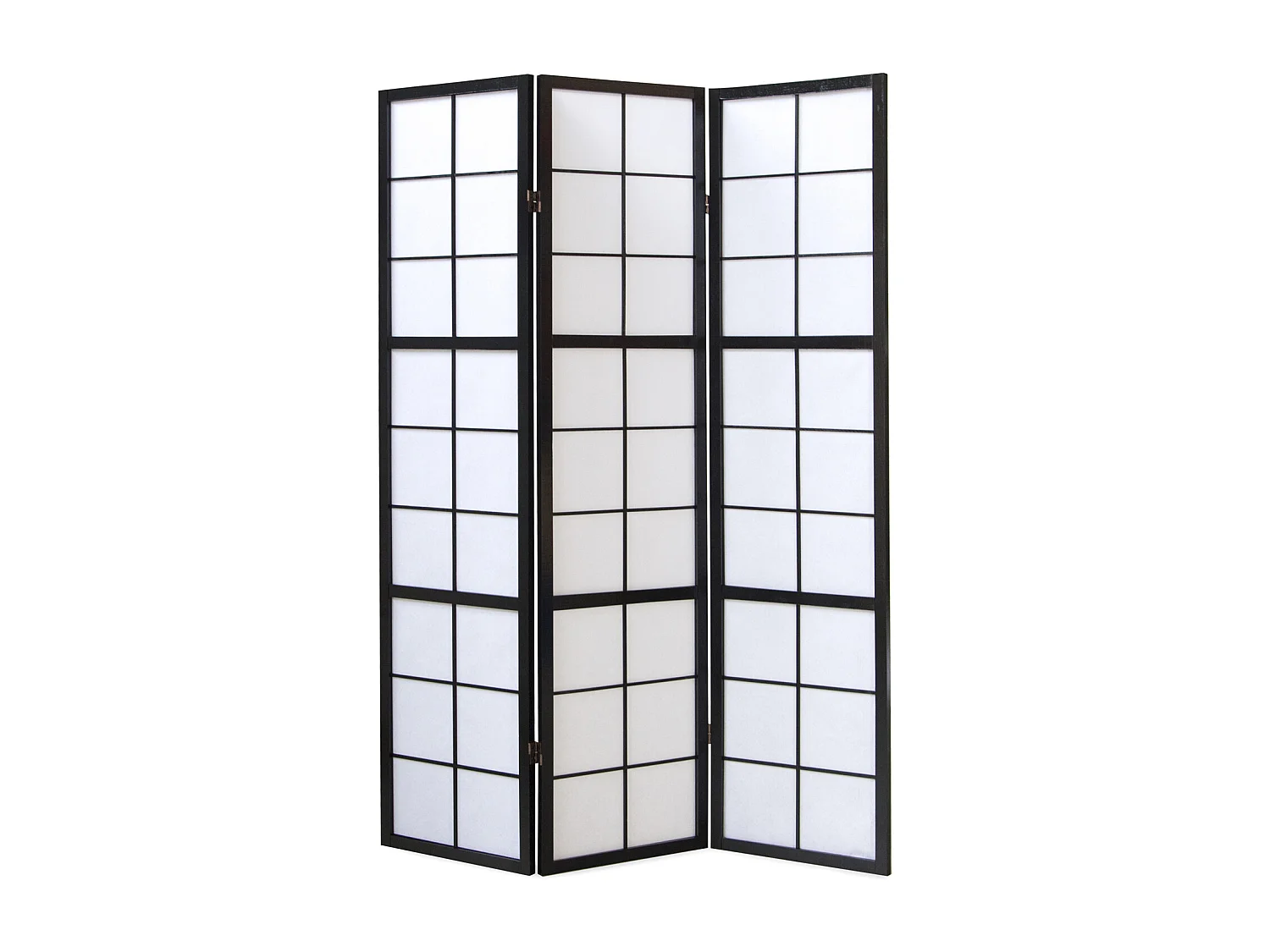 Kamerscheiding 132x2,2x175 cm Zwart Shoji