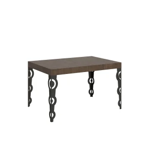 Karamay uitschuifbare tafel 120/380×90 cm noten antraciet poten Karamay uitschuifbare tafel 120/380×90 cm noten antraciet poten