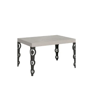 Karamay kasjmier uitschuifbare tafel 120/380×90 cm met antraciet poten Karamay kasjmier uitschuifbare tafel 120/380×90 cm met antraciet poten