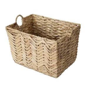 Hoge mand van waterhyacint – H37 cm
