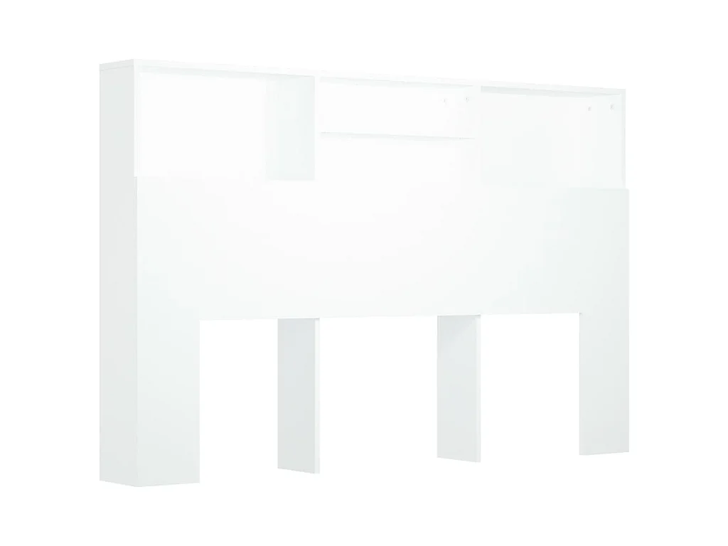 Hoofdbordkast 160x19x103,5 cm wit