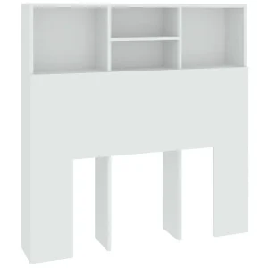 Hoofdbordkast 100x19x103,5 cm wit