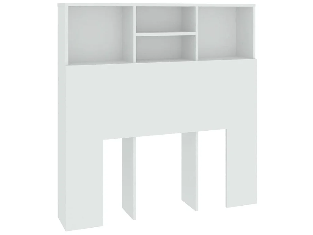 Hoofdbordkast 100x19x103,5 cm wit