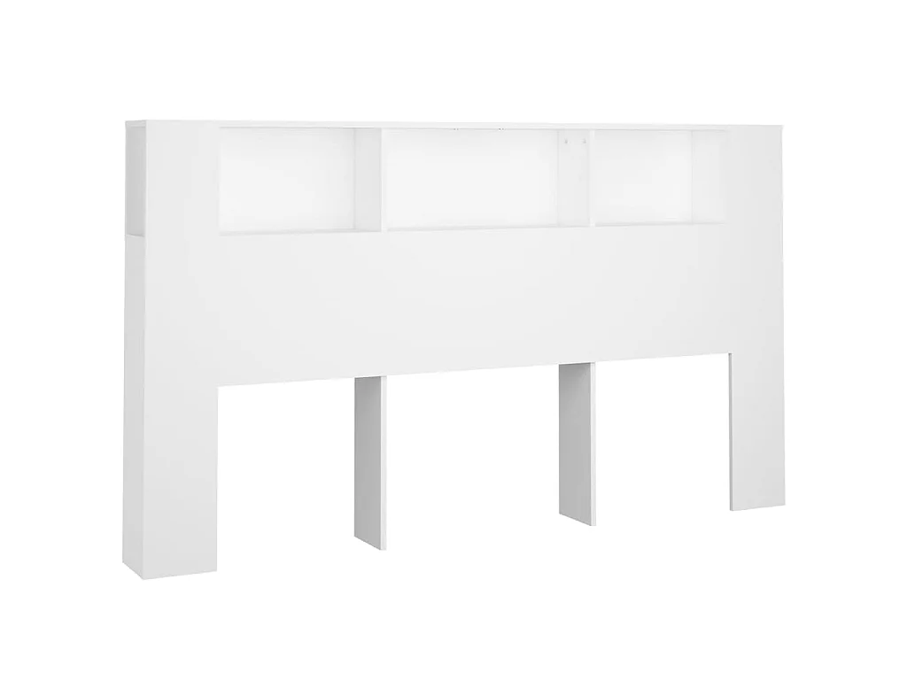 Hoofdbordkast 180x18,5x104,5 cm wit