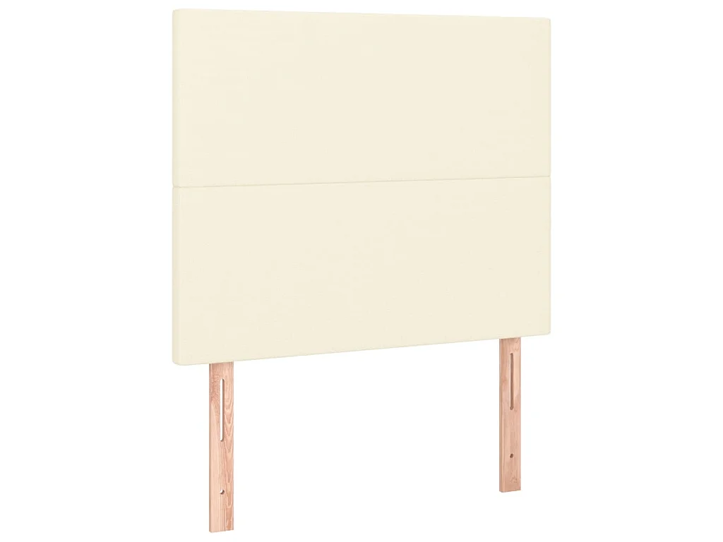 Hoofdbord crème 100x5x118/128 cm kunstleer