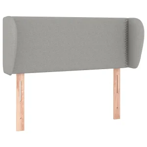 Hoofdbord met randen 93x23x78/88 cm stof lichtgrijs Hoofdbord met randen 93x23x78/88 cm stof lichtgrijs