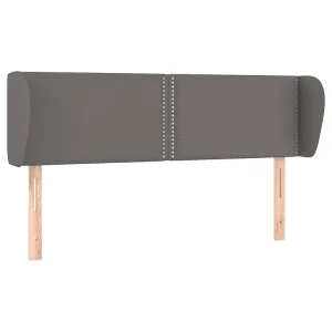 Hoofdbord met randen 147x23x78/88 cm kunstleer grijs Hoofdbord met randen 147x23x78/88 cm kunstleer grijs